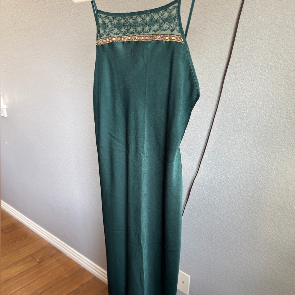 Vintage Satin Maxi Dress